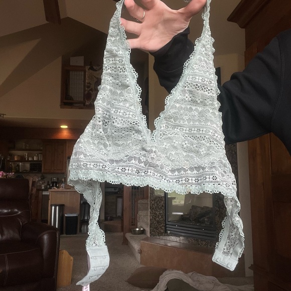 Victoria's Secret Lace Bralette in Soft Teal - Picture 4 of 4